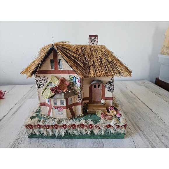 Katherines collection large cottage house decor thatched roof spring - Picture 1 of 11